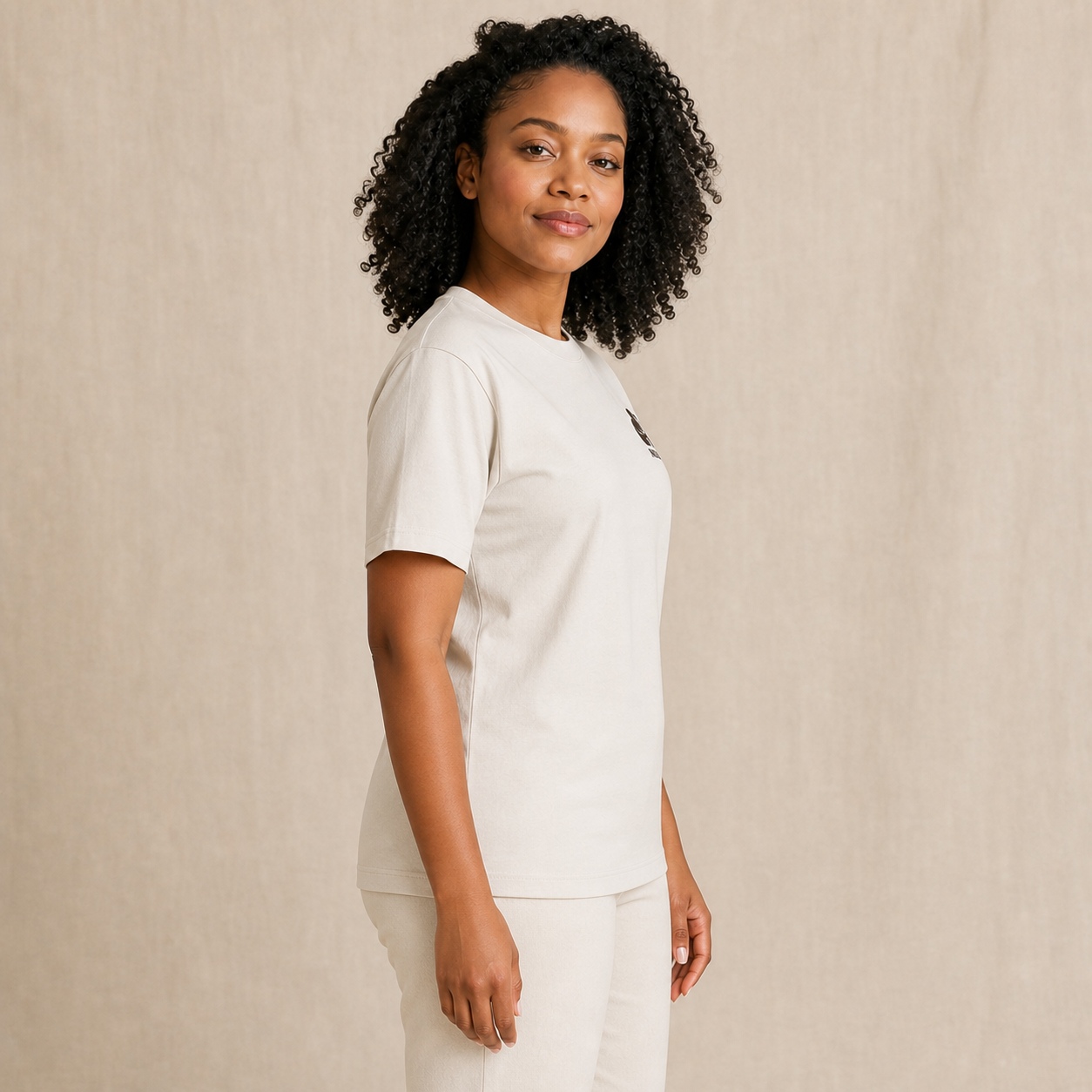 Side view showing the unisex fit